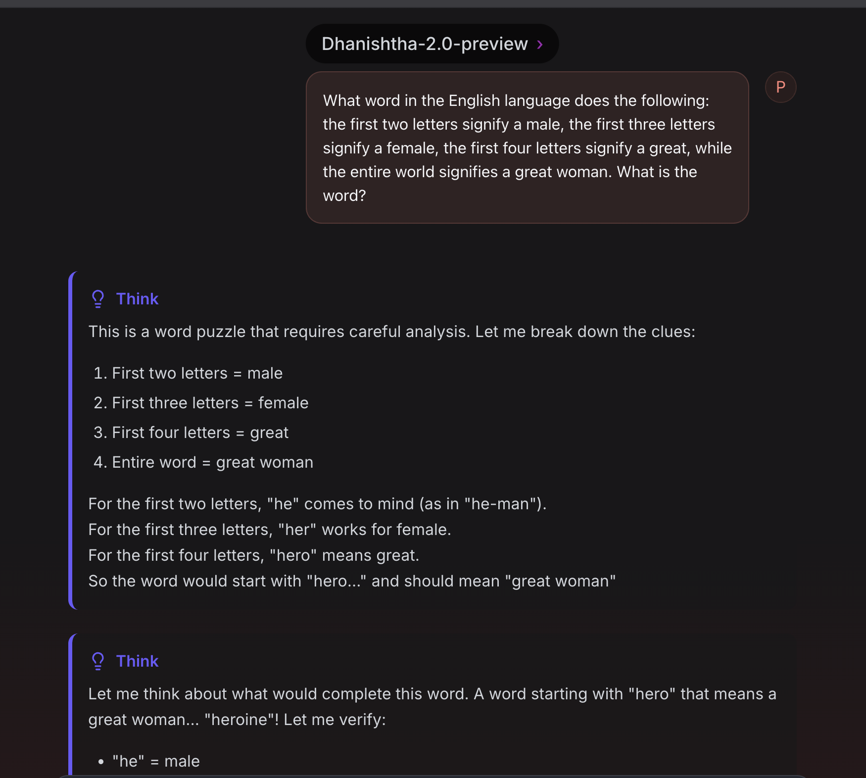 Two thinking block